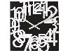 Hodiny basic wood double numbers