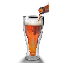 Obrácená sklenice na pivo
